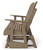 Hyland wave - Driftwood - Outdoor Glider Loveseat (P114-835) by Ashley