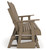 Hyland wave - Driftwood - Outdoor Glider Loveseat (P114-835) by Ashley