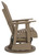 Hyland wave - Driftwood - Outdoor Swivel Glider Chair (P114-820) by Ashley