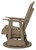 Hyland wave - Driftwood - Outdoor Swivel Glider Chair (P114-820) by Ashley