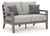 Hillside Barn - Gray/Brown - Outdoor Loveseat with Cushion (P564-835) by Ashley