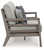 Hillside Barn - Gray/Brown - Outdoor Loveseat with Cushion (P564-835) by Ashley