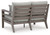 Hillside Barn - Gray/Brown - Outdoor Loveseat with Cushion (P564-835) by Ashley