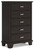 Covetown - Dark Brown - Chest of Drawers (B441-46) by Ashley
