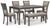 Wrenning - Gray - Dining Table and 4 Chairs and Bench (Set of 6) (D425-325) by Ashley