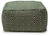 Abacy - Green/Ivory - Pouf (A1001053) by Ashley