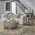 Affinity - Dusty Taupe w/ Concrete Tops - 3 Piece Set (674-OT-3PCS) by Liberty Furniture