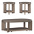 Affinity - Dusty Taupe w/ Concrete Tops - Opt 3 Piece Set (674-OT-O3PCS) by Liberty Furniture