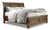 Flynnter - Medium Brown - Queen Sleigh Bed with 2 Storage Drawers (B719B4) by Ashley