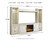 Bellaby - Whitewash - 4-Piece Entertainment Center with Fireplace (W331W5) by Ashley