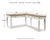 Realyn - White/Brown - 2-Piece Home Office Desk (H743H1) by Ashley