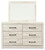 Cambeck - Whitewash - Dresser and Mirror (B192B1) by Ashley