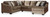 Graftin - Teak - 3-Piece Sectional with Chaise (91102S2) by Ashley