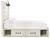 Cambeck - Whitewash - Full Panel Bed with 4 Storage Drawers (B192B34) by Ashley