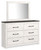 Gerridan - White/Gray - Dresser and Mirror (B1190B1) by Ashley