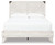 Shawburn - White/Dark Charcoal Gray - Queen Crossbuck Panel Platform Bed (EB4121B1) by Ashley