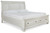 Robbinsdale - Antique White - King Sleigh Bed with Storage (B742B8) by Ashley