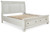 Robbinsdale - Antique White - King Sleigh Bed with Storage (B742B8) by Ashley