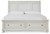Robbinsdale - Antique White - King Sleigh Bed with Storage (B742B8) by Ashley