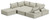 Bales - Taupe - 7-Piece Modular Seating (A3000244A7) by Ashley