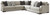 Artsie - Ash - 3-Piece Sectional (58605S1) by Ashley
