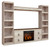 Willowton - Whitewash - 4-Piece Entertainment Center with Electric Fireplace (EW0267W9) by Ashley