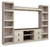 Willowton - Whitewash - 4-Piece Entertainment Center (EW0267W7) by Ashley