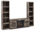Derekson - Multi Gray - 3-Piece Entertainment Center with Electric Fireplace (EW0200W10) by Ashley