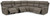 Starbot - Fossil - 6-Piece Power Reclining Sectional (23501S5) by Ashley