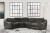 Center Line - Dark Gray - 4-Piece Power Reclining Sectional (U63404S6) by Ashley