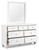Fortman - White - Dresser and Mirror (B680B1) by Ashley