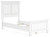 Fortman - White - Twin Panel Bed (B680B6) by Ashley