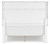 Fortman - White - Full Panel Bed (B680B8) by Ashley