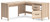 Battelle - Tan - 60" Home Office Desk with Return (H3929H1) by Ashley
