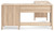Battelle - Tan - 60" Home Office Desk with Return (H3929H1) by Ashley