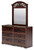 Glosmount - Two-tone - Dresser and Mirror (B1055B1) by Ashley