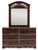 Glosmount - Two-tone - Dresser and Mirror (B1055B1) by Ashley