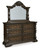 Maylee - Dark Brown - Dresser and Mirror (B947B1) by Ashley