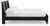 Danziar - Black - Queen Slat Panel Bed (B1013B4) by Ashley