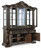 Maylee - Dark Brown - Dining Buffet and Hutch (D947D1) by Ashley