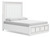 Chalanna - White - Queen Upholstered Storage Bed (B822B2) by Ashley
