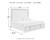 Chalanna - White - King Upholstered Storage Bed (B822B4) by Ashley