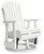 Hyland wave - White - Outdoor Swivel Glider Chair (P111-820) by Ashley