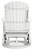 Hyland wave - White - Outdoor Swivel Glider Chair (P111-820) by Ashley