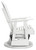 Hyland wave - White - Outdoor Swivel Glider Chair (P111-820) by Ashley