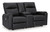 Axtellton - Carbon - Power Reclining Loveseat with Console (3410596) by Ashley