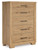 Galliden - Light Brown - Chest of Drawers (B841-46) by Ashley