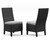 Beachcroft - Black/Light Gray - Outdoor Side Chair with Cushion (Set of 2) (P792-601) by Ashley