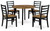 Blondon - Brown/Black - Dining Table and 4 Chairs (Set of 5) (D413-225) by Ashley