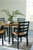 Blondon - Brown/Black - Dining Table and 4 Chairs (Set of 5) (D413-225) by Ashley